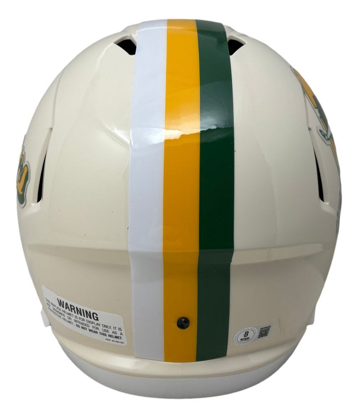 Jordan Love Signed Green Bay Packers Full Size RETRO Speed Replica Helmet BAS