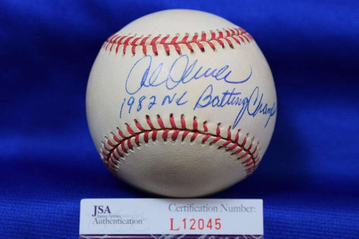 Al Oliver JSA Autograph National League Signed Baseball 1982 NL Batting Champ