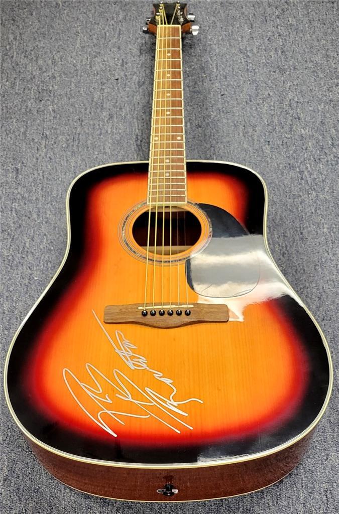 Post Malone signed RARE "Posty" Acoustic Guitar Rapper autograph ~ Beckett BAS