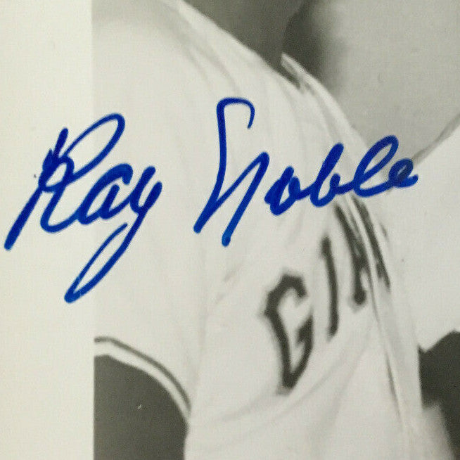 Monte Irvin Bobby Thomson Ray Noble Giants signed 5 auto 8x10 photo framed COA