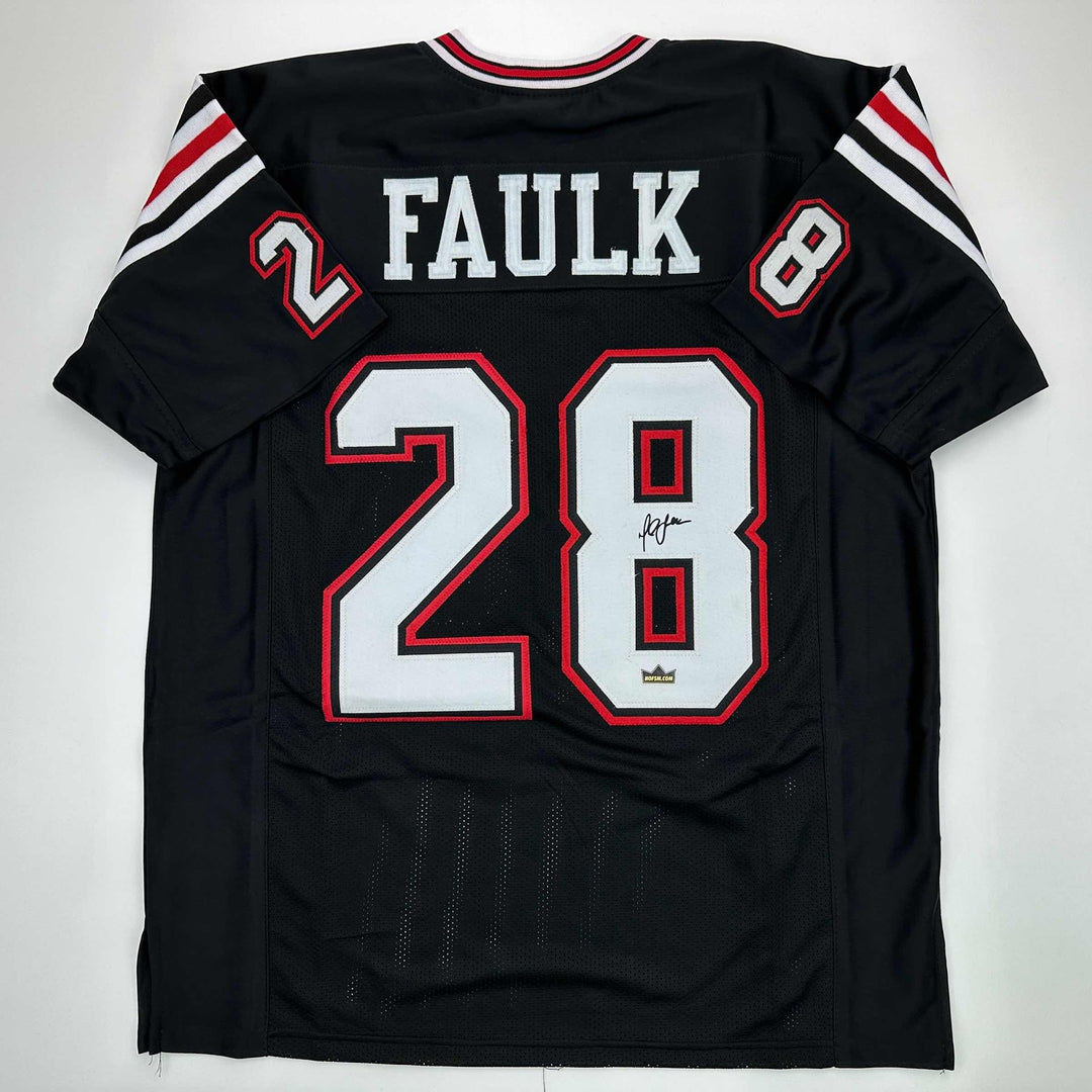 Facsimile Autographed Marshall Faulk San Diego State Reprint Jersey Men's XL