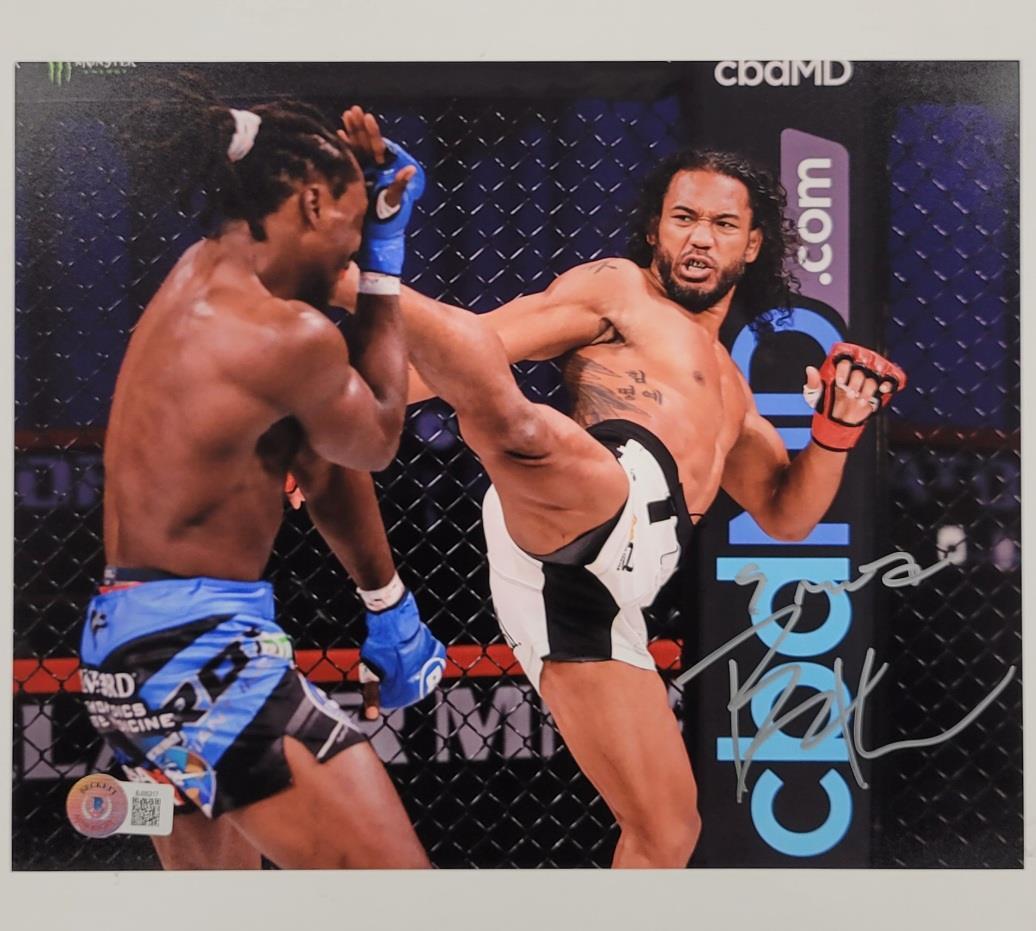 "Smooth" Benson Henderson signed 8x10 Photo Bellator MMA autograph ~ Beckett BAS