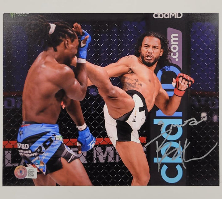 "Smooth" Benson Henderson signed 8x10 Photo Bellator MMA autograph ~ Beckett BAS