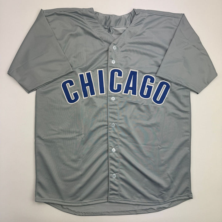 Autographed/Signed Alex Bregman Chicago Grey Baseball Jersey BAS COA