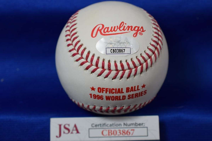 Mariano Rivera JSA Signed 1996 World Series Autograph Baseball 1996 WS Champs