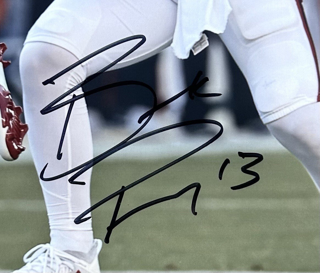 Brock Purdy Samuel McCaffrey Signed 16x20 Framed Photo 49ers Auto Fanatics COA