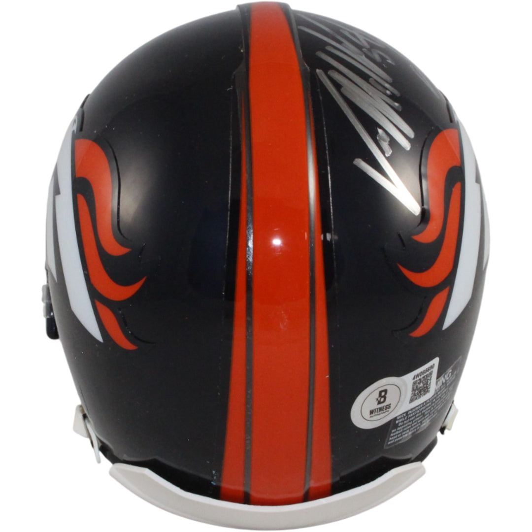 Von Miller Autographed Denver Broncos VSR4 Mini Helmet SB MVP Beckett WIT 54721