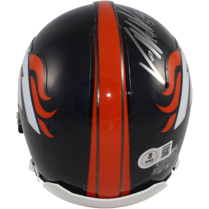 Von Miller Autographed Denver Broncos VSR4 Mini Helmet SB MVP Beckett WIT 54721