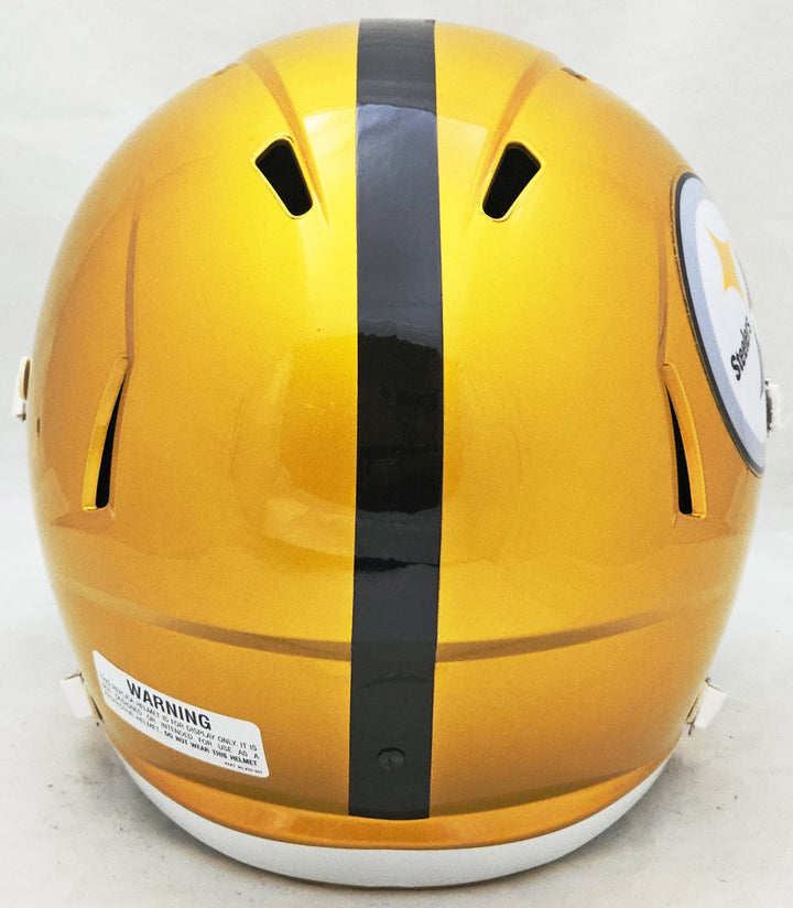 Pittsburgh Steelers Unsigned Flash Gold Full Size Replica Speed Helmet