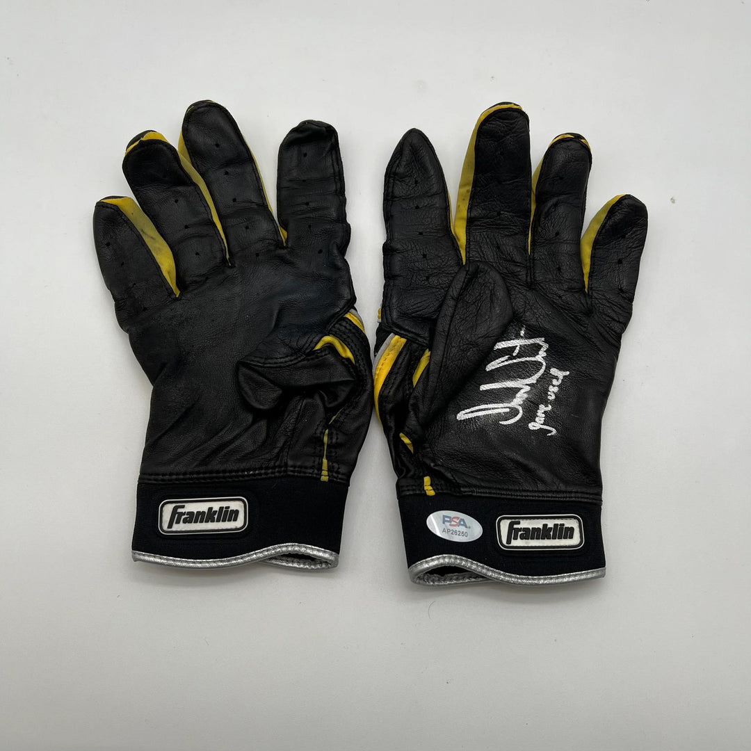 Jack Suwinski Signed Baseball Batting Gloves Autographed