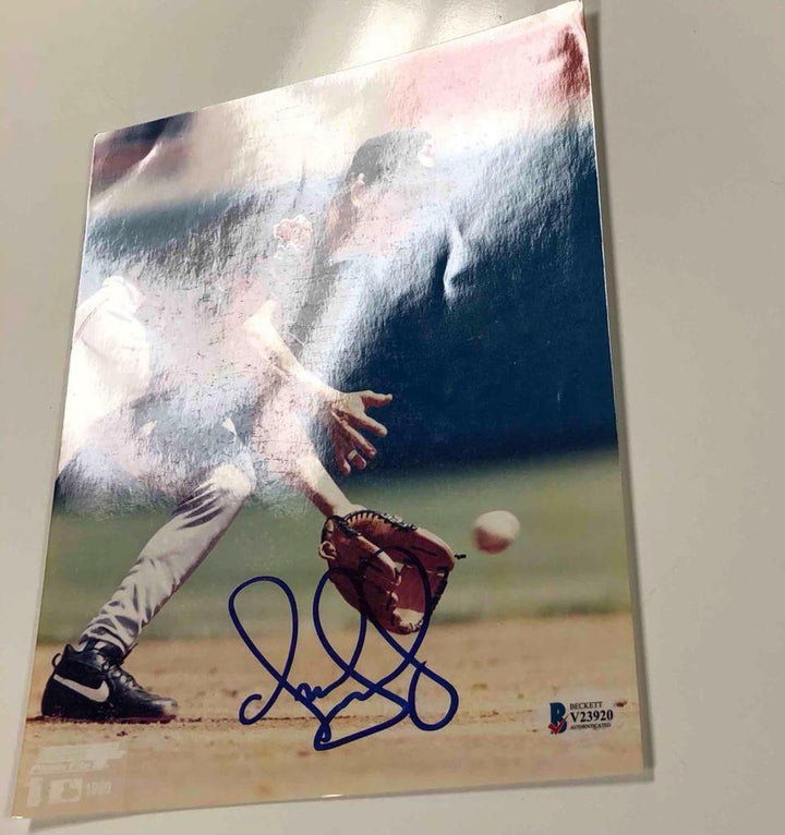 Omar Vizquel autograph Cleveland Indians signed MLB 8x10 photo BAS COA Beckett