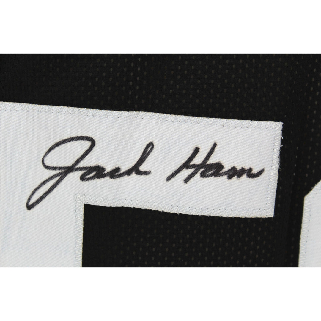 Jack Ham Autographed Pittsburgh Steelers Black Jersey BAS COA Signed Inscribed