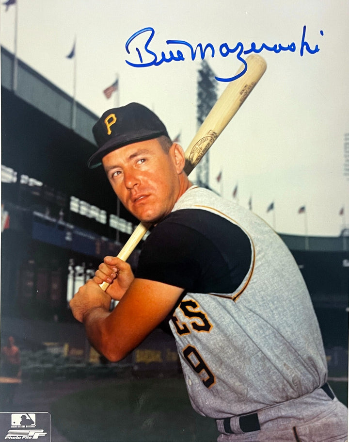 Bill Mazeroski signed Pittsburgh Pirates MLB 8x10 Photo- COA/CSA Show Ticket