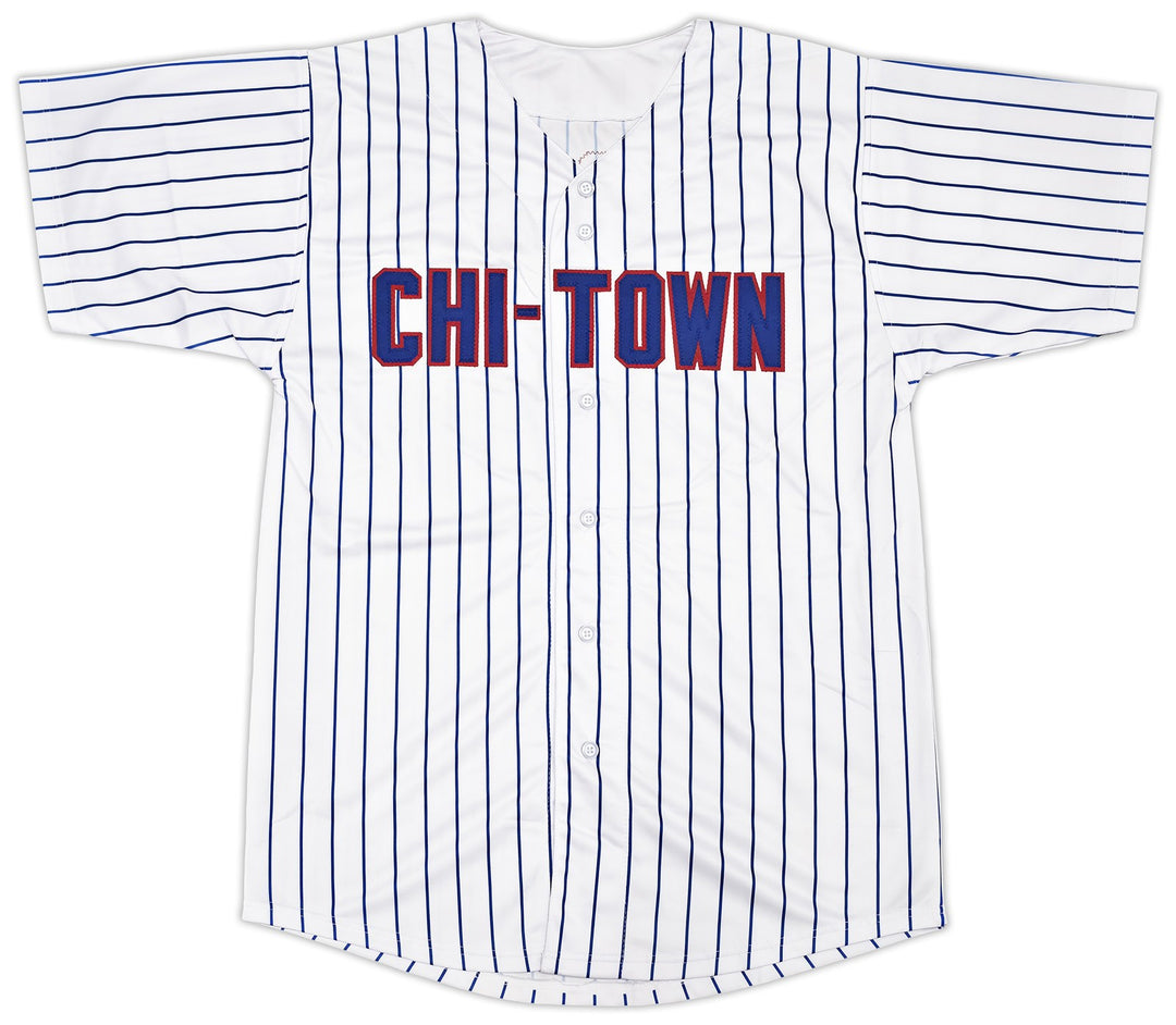 Chicago Cubs Michael Busch Signed White Pinstripes Jersey Beckett Witness