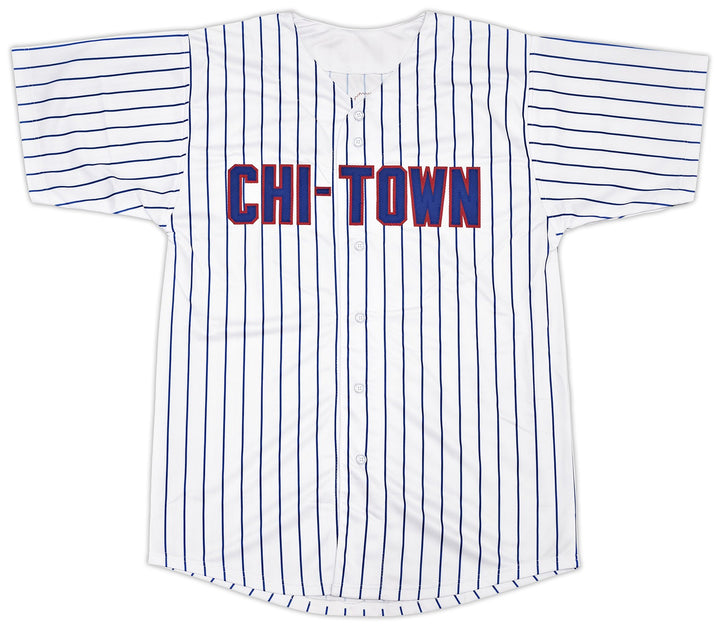 Chicago Cubs Michael Busch Signed White Pinstripes Jersey Beckett Witness