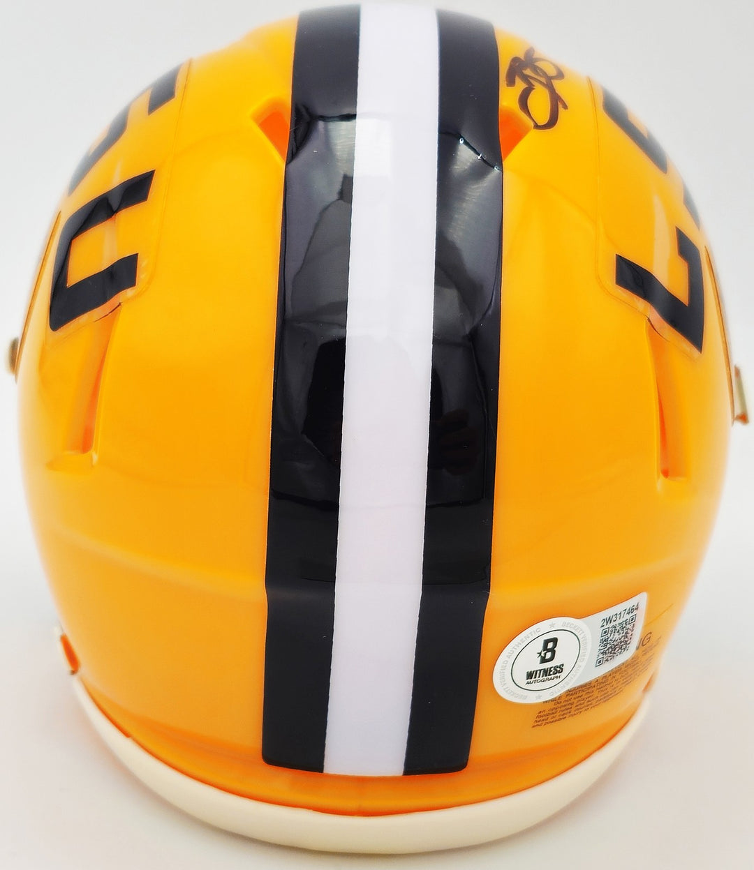 Odell Beckham Jr. Signed LSU Tigers Yellow Speed Mini Helmet Beckett Wit