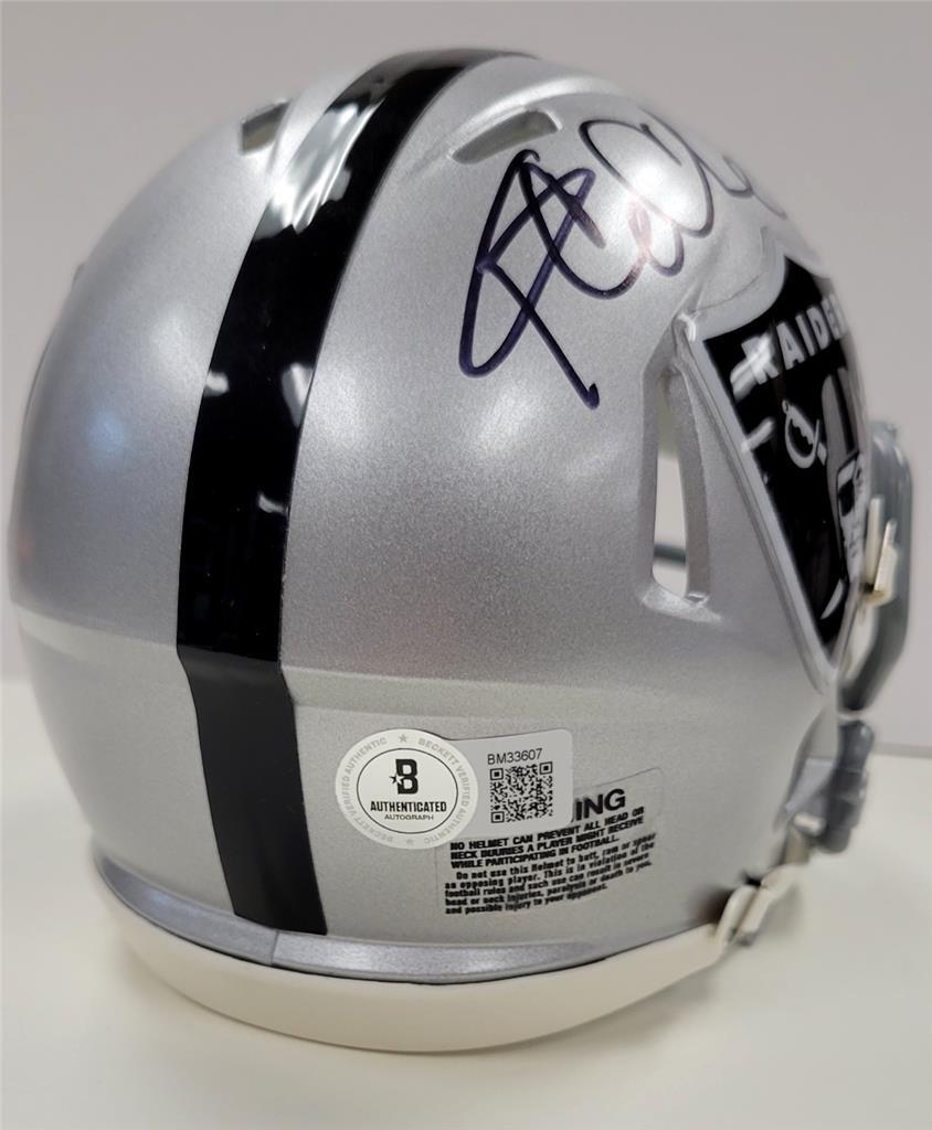 Ice Cube signed Raiders Mini Helmet autograph NWA Rap ~ Beckett BAS