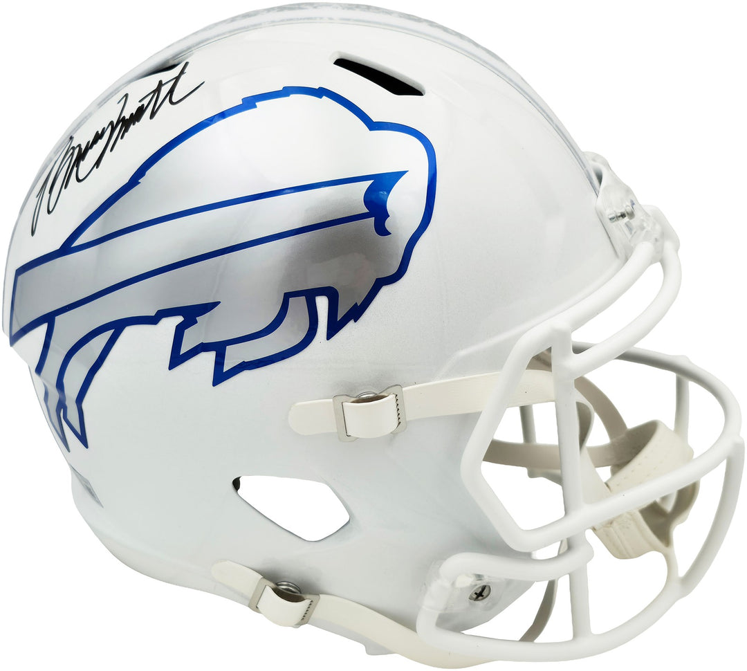 Bruce Smith Signed Bills Rivalries Full Size Speed Helmet BAS Witness