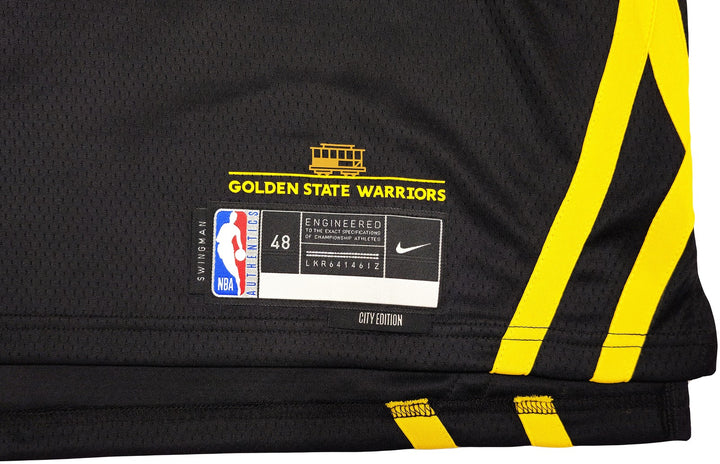 Warriors Stephen Curry Auto Black Nike Swingman City Edition Jersey Size 48 JSA