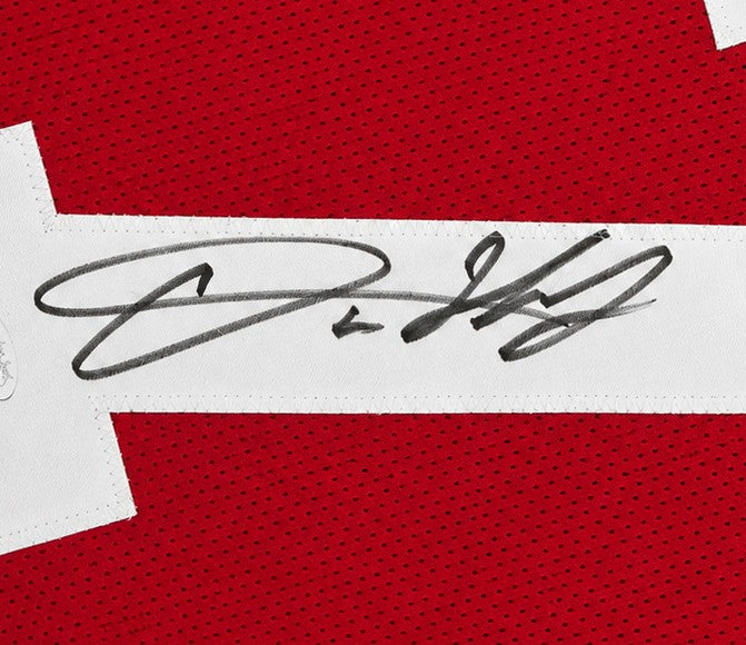 Ohio State Buckeyes Dwayne Haskins Signed Red Jersey JSA