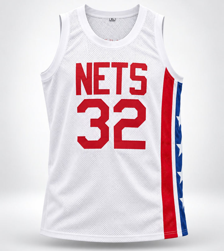 Julius Dr J Erving Signed Nets White Custom Jersey JSA Witness
