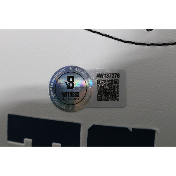 Edgerrin James Autographed Indianapolis Colts Logo Football HOF Beckett 54299