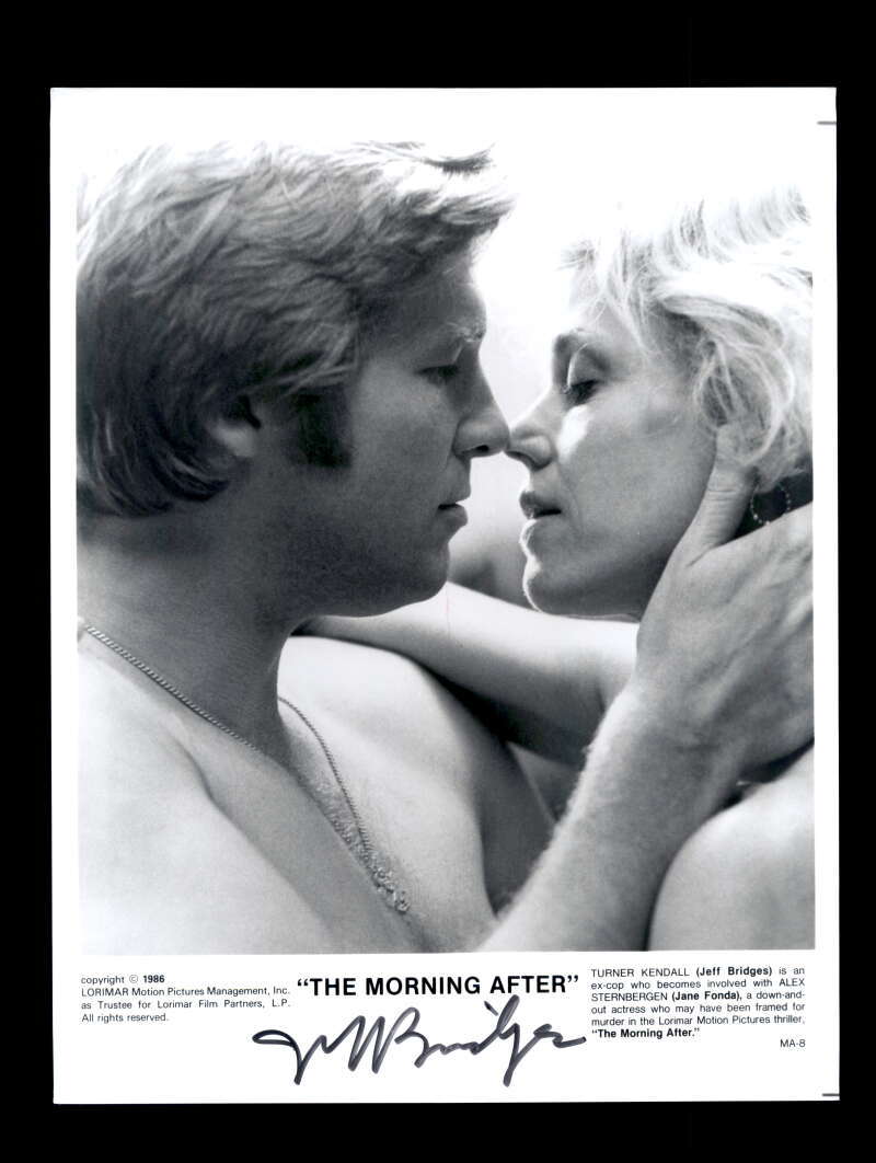 Jeff Bridges PSA DNA Coa Signed 8x10 Photo The Morning After Autograph