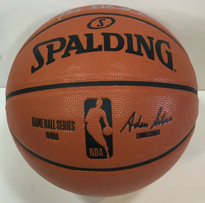 Clyde Drexler signed Spalding Basketball INS The Glide autograph HOF Fanatics