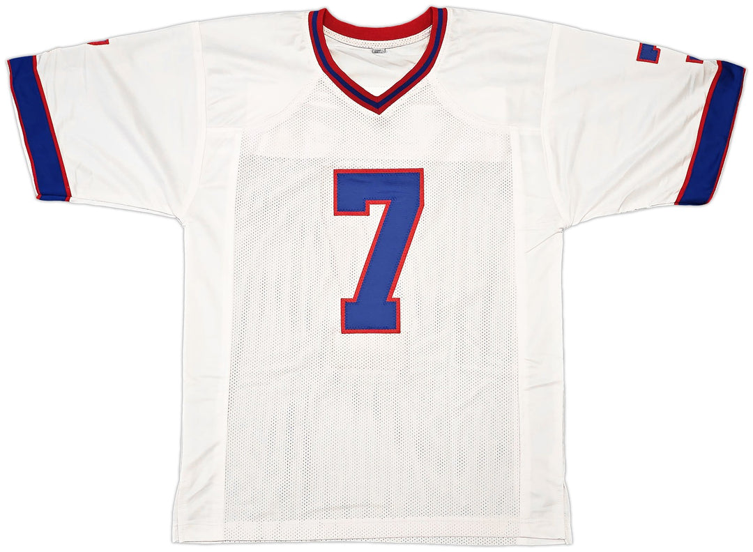Buffalo Bills Doug Flutie Signed White Jersey Beckett Witness