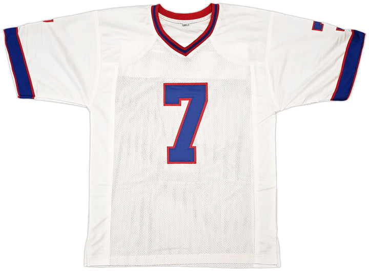 Buffalo Bills Doug Flutie Signed White Jersey Beckett Witness