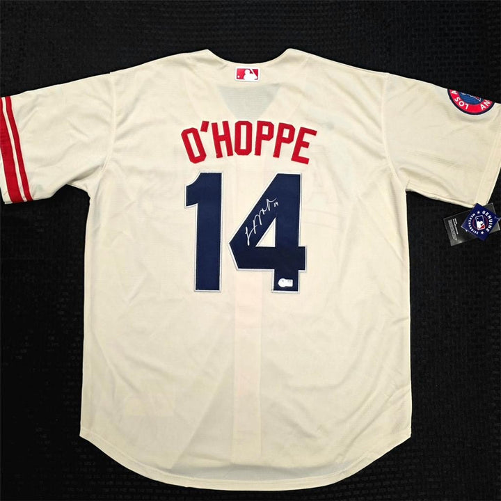 Logan O'Hoppe signed Angels City Connect Jersey autograph ~ Beckett BAS