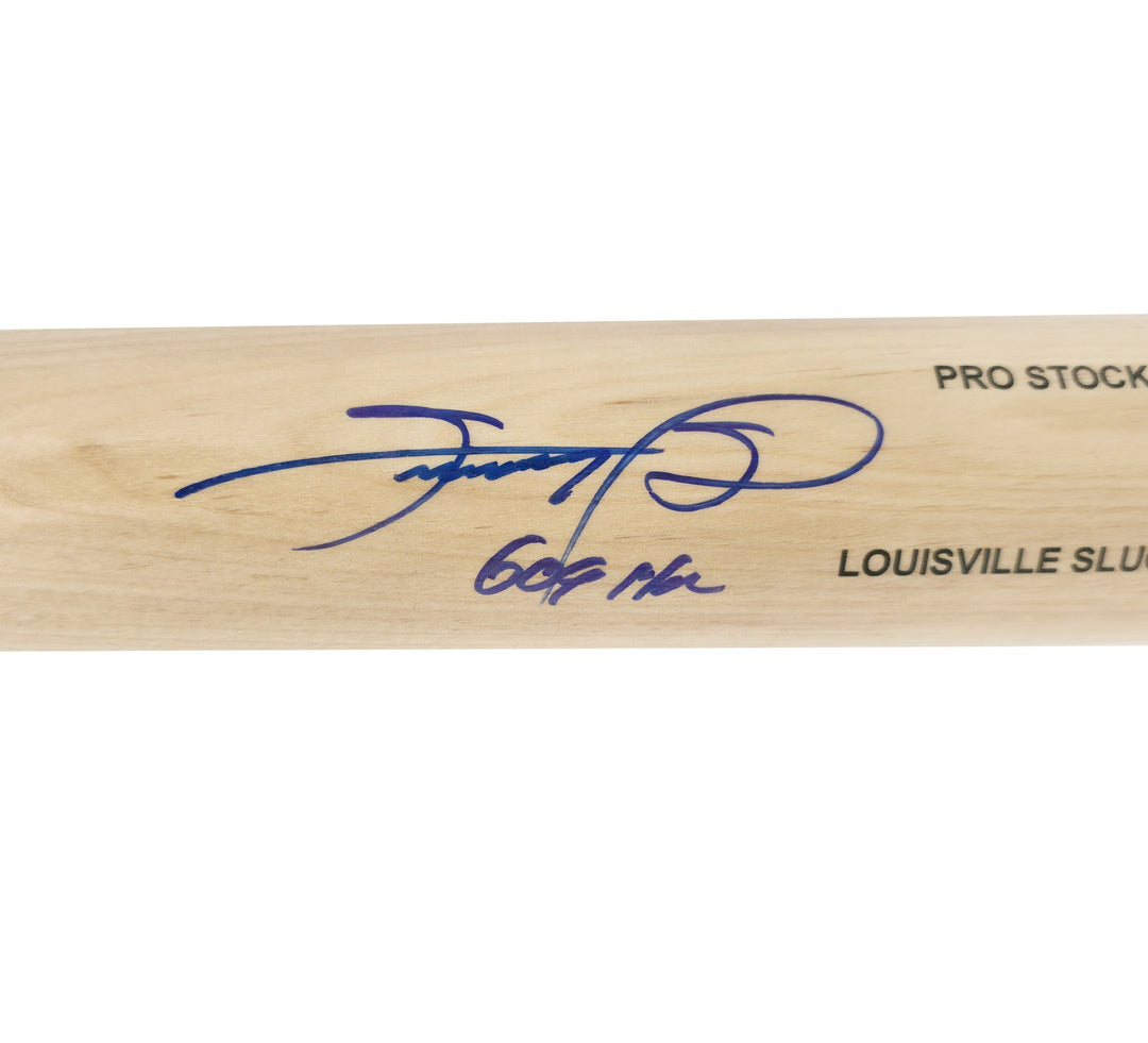 Sammy Sosa Signed Blonde Louisville Slugger Pro Stock Baseball Bat Cubs