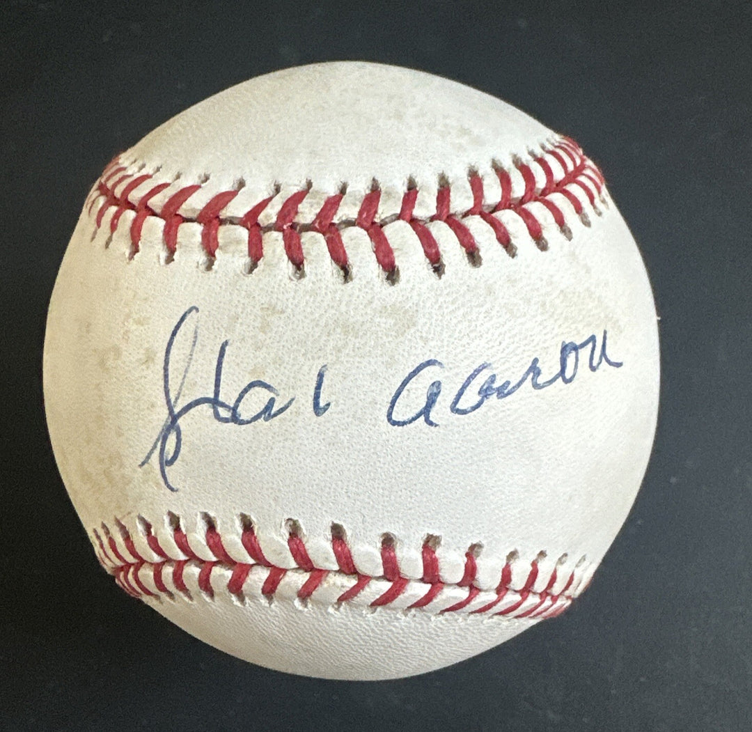 Hank Aaron Signed Official Nl Baseball PSA Bold Mint Hof Autograph Psa Coa