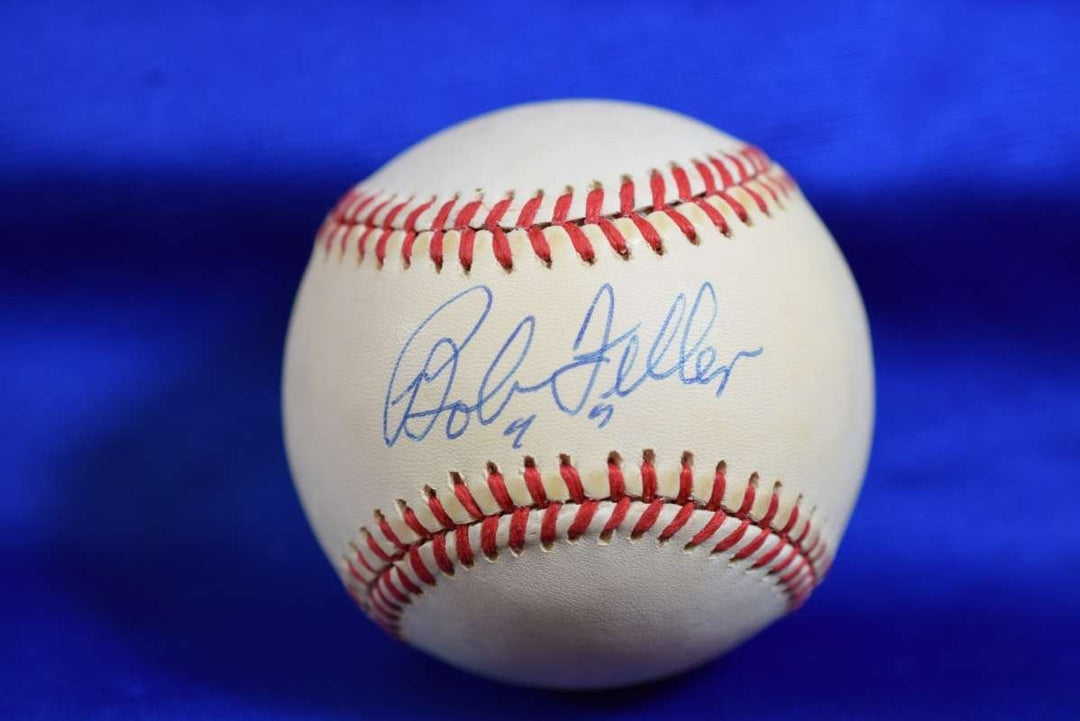 Bob Feller Beckett BAS COA Autograph OAL American League Signed Baseball