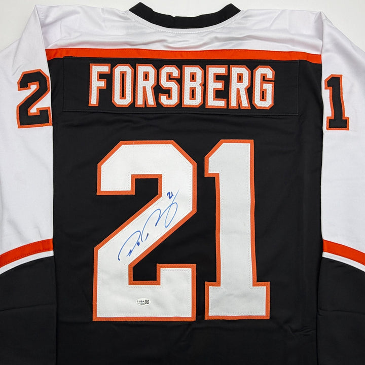 Autographed/Signed Peter Forsberg Colorado Maroon Hockey Jersey JSA COA