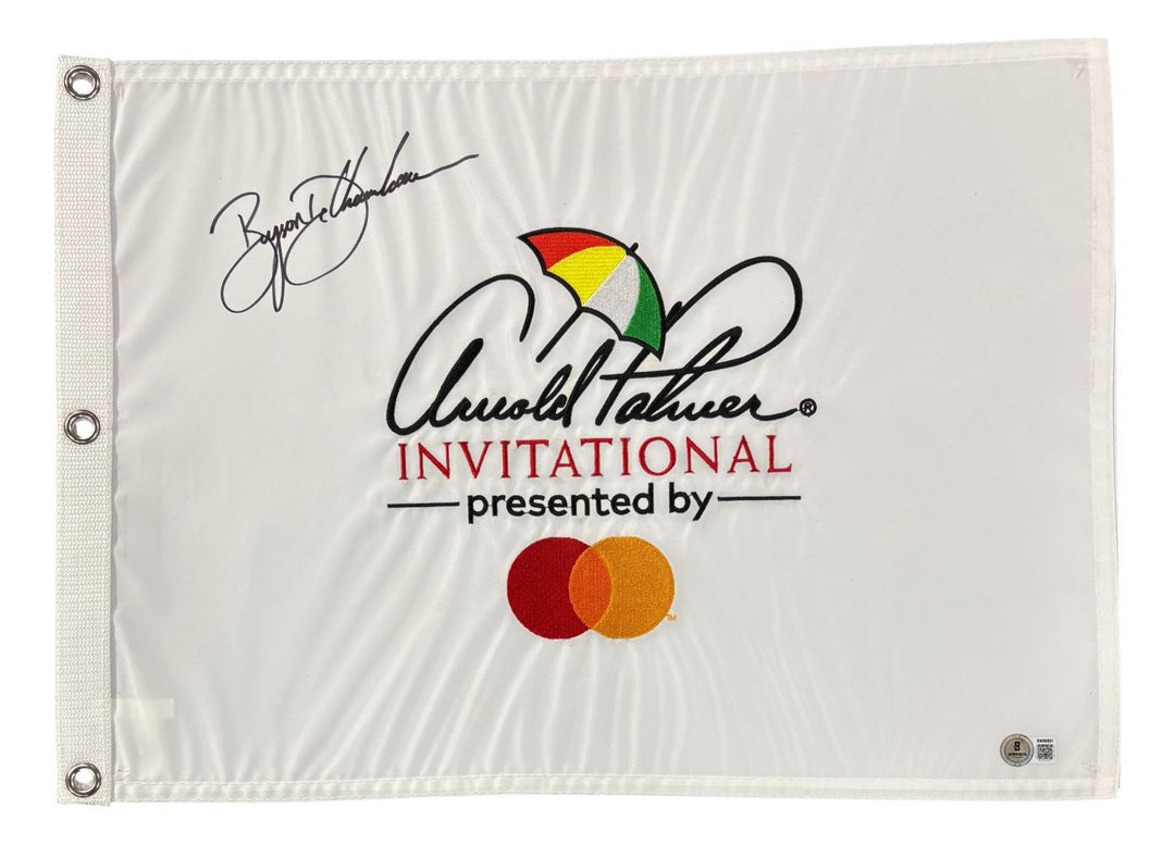 Bryson DeChambeau Signed Arnold Palmer Invitational Golf Flag BAS