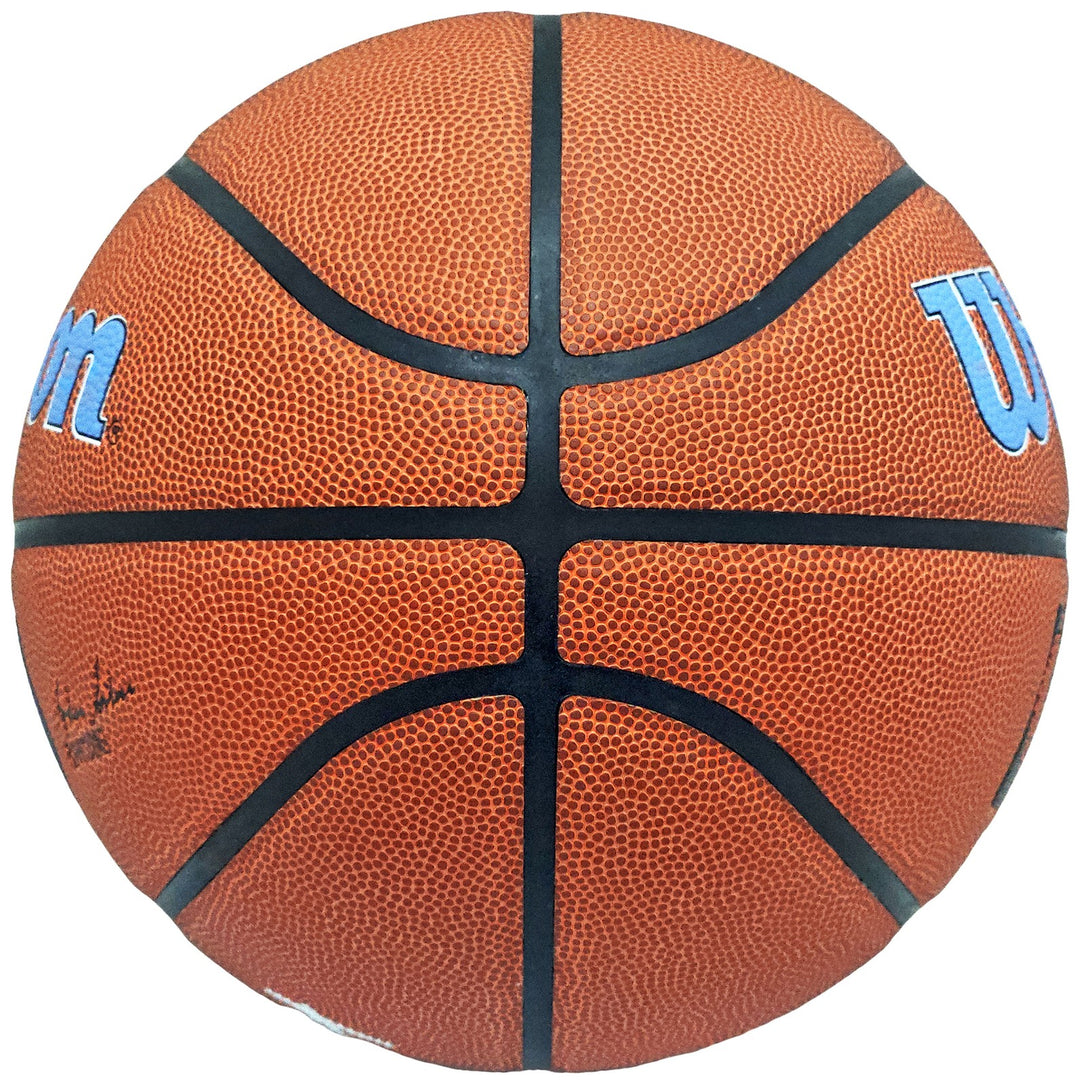 Ja Morant Signed Composite Leather Memphis Grizzlies Logo Basketball Beckett