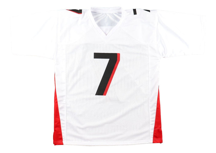 Bijan Robinson Atlanta Signed White Football Jersey BAS