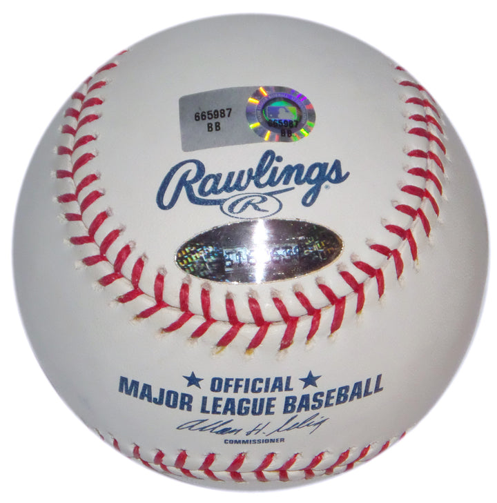 DARREL EVANS AUTOGRAPHED BASEBALL ATLANTA BRAVES GIANTS DETROIT TIGERS MLB HOLO