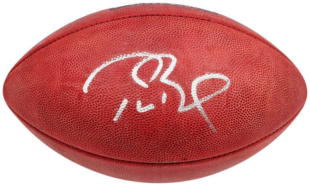 Tom Brady Auto Official NFL Leather Super Bowl LIII Logo Football Fanatics Holo
