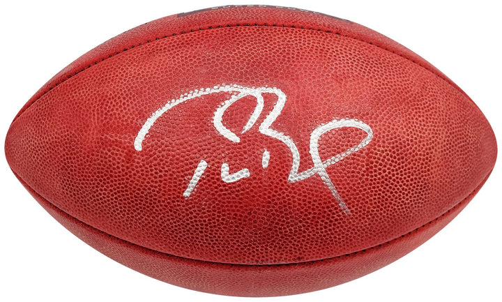 Tom Brady Auto Official NFL Leather Super Bowl LIII Logo Football Fanatics Holo