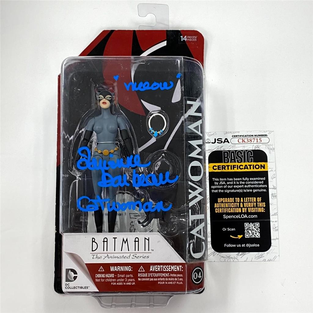 Adrienne Barbeau signed "Meow" Catwoman Batman Animated Figure autograph JSA
