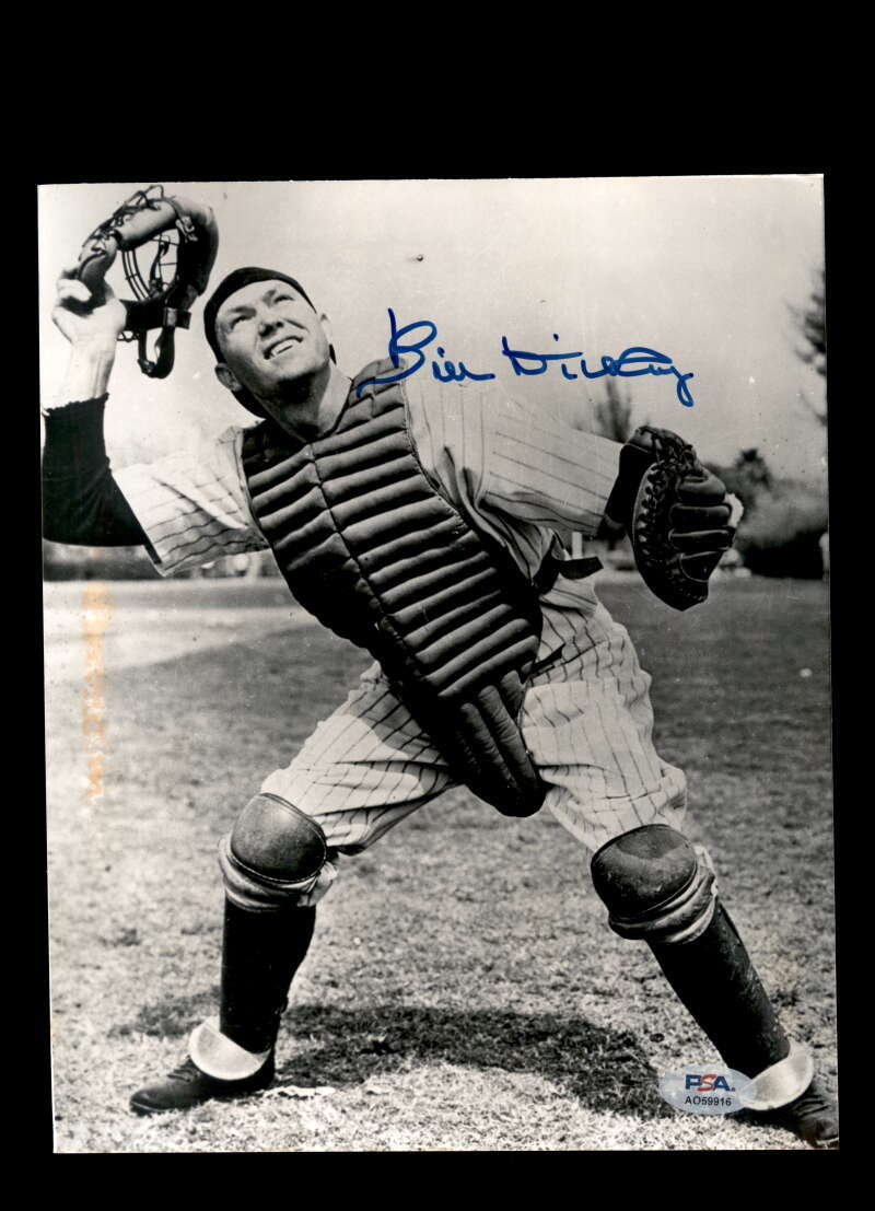Bill Dickey PSA DNA Signed 8x10 Photo Autograph Yankees