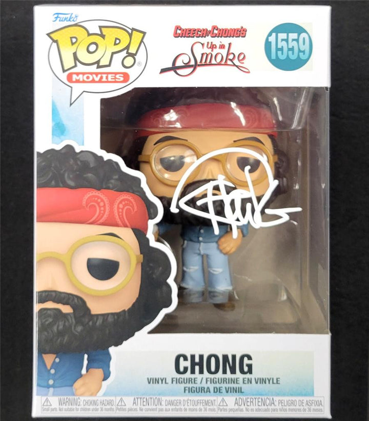 Tommy Chong signed Cheech & Chong Up in Smoke Funko Pop! 1559 auto~ Beckett BAS