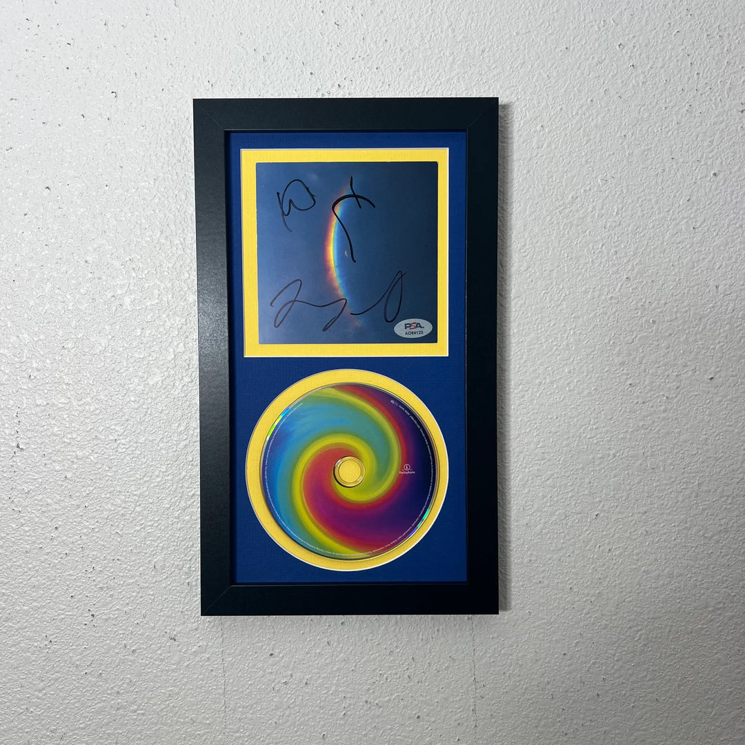 Coldplay Signed CD Cover Framed PSA/DNA Autographed Moon Music