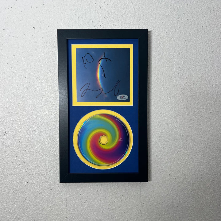 Coldplay Signed CD Cover Framed PSA/DNA Autographed Moon Music