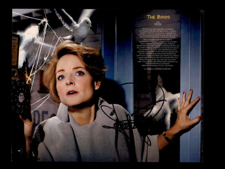 Jodie Foster JSA Coa Signed 8x10 The Birds Photo Autograph