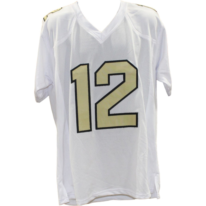 Travis Hunter Autographed College Style Sz XL White Jersey Beckett Witness 57953