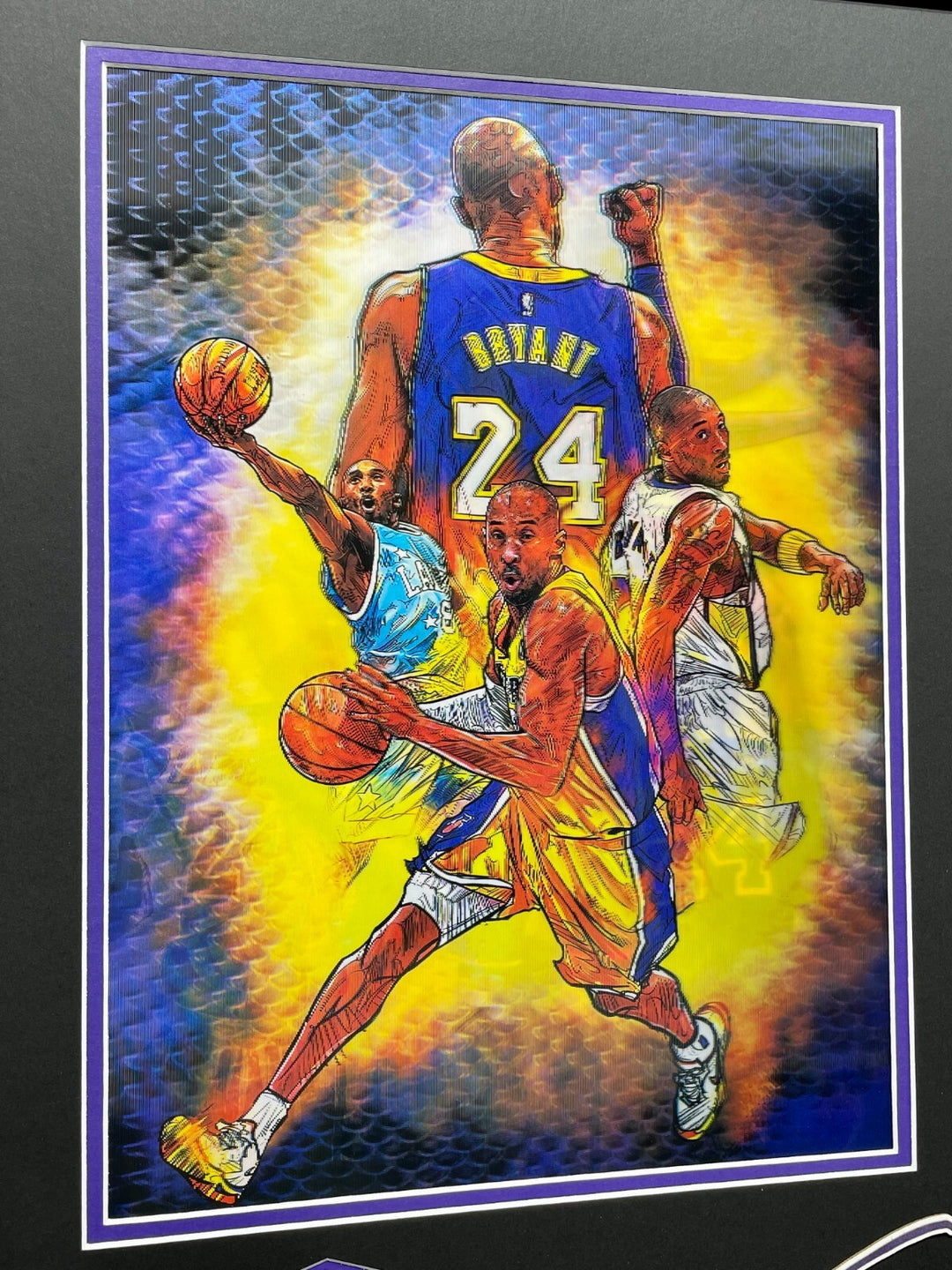 Kobe Bryant Custom Framed 3D Photo Collage Los Angeles Lakers Un Signed
