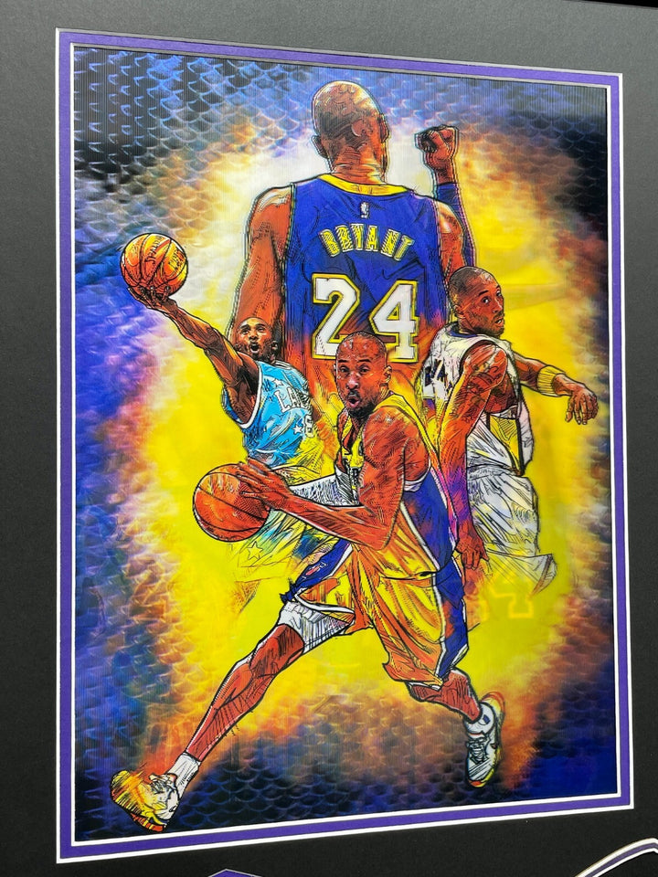 Kobe Bryant Custom Framed 3D Photo Collage Los Angeles Lakers Un Signed